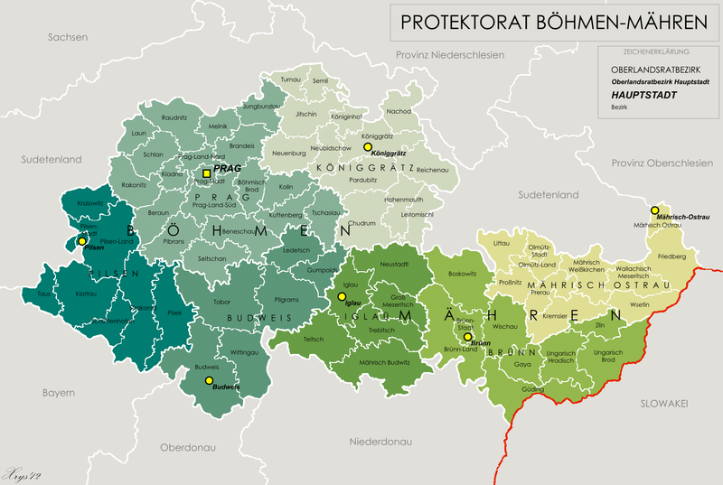 Протекторат Богемии и Моравии.