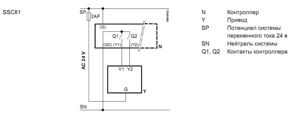 Электрическая схема SSC61 и SSC61.5